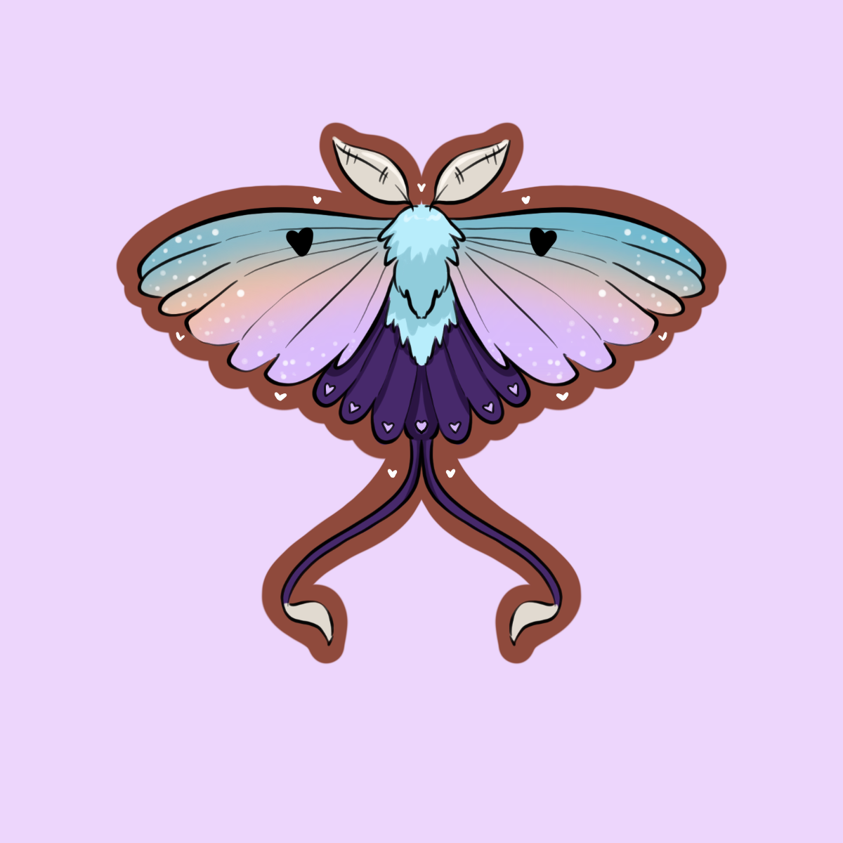 Pau Remembrance Moth Sticker