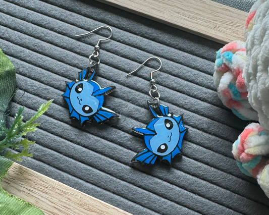 Blue Evolution Water Monster Hypoallergenic Dangle Earrings