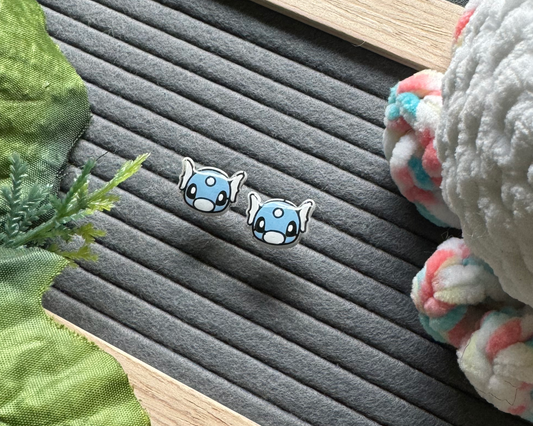 Baby Blue Dragon Hypoallergenic Earrings