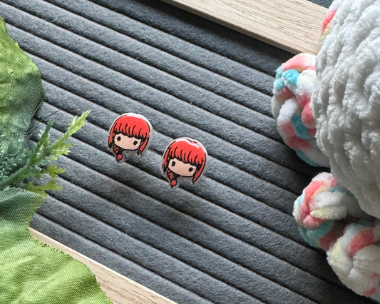 Chainsaw Demon Girl Maki Hypoallergenic Earrings