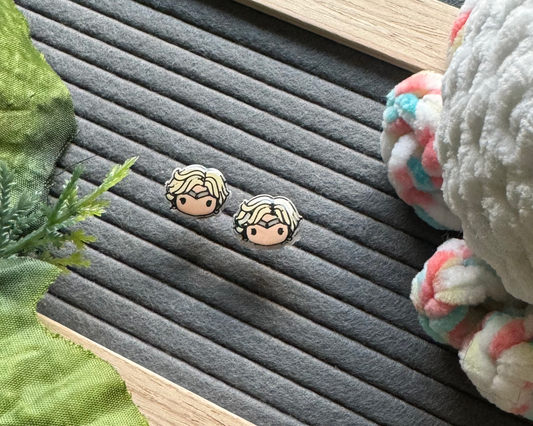 Uranus Scout Blonde Girl Hypoallergenic Earrings