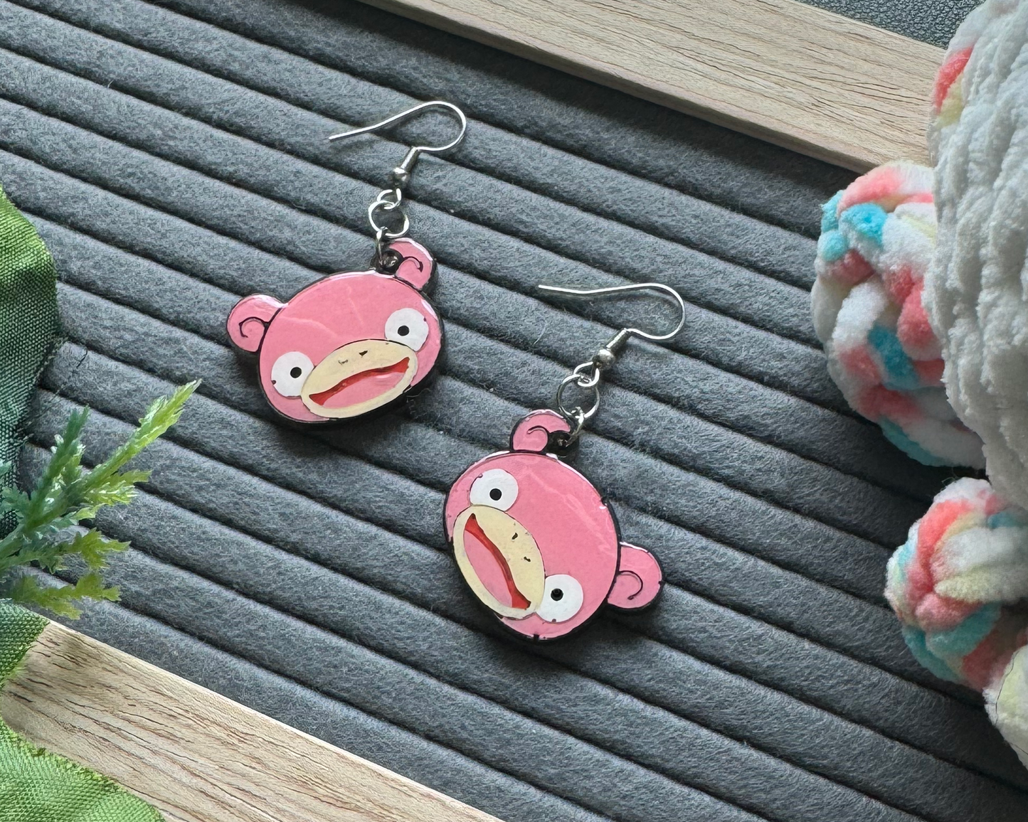 Slow Hippo Hypoallergenic Dangle Earrings