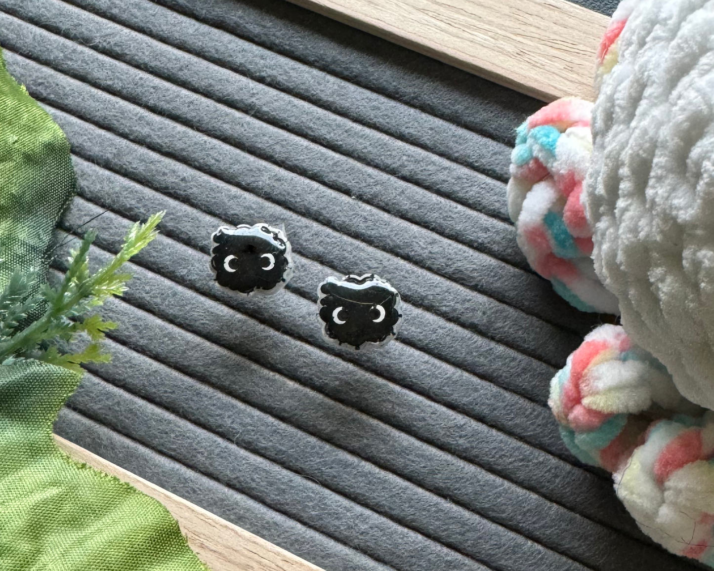 Black Sprite Hypoallergenic Earrings