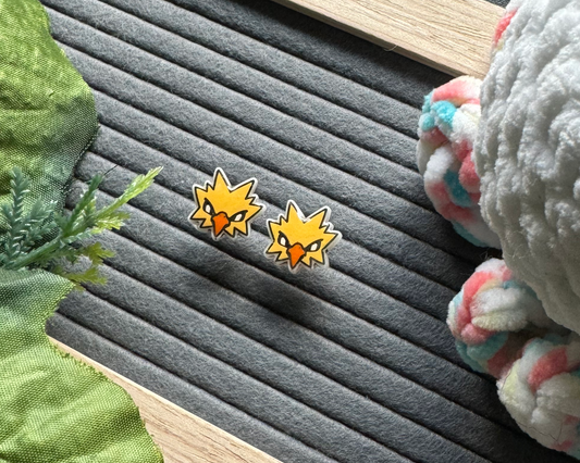 Yellow Legendary Bird Earrings